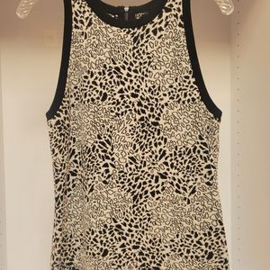 WHBM Cheetah Print knit   tank